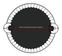 Lona para Cama Elástica 4,27 para 72 Molas - Imagem 5