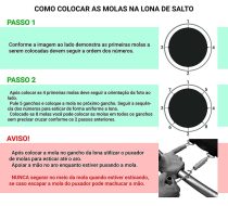 Kit Lona Colorida Para Cama Elástica 3,05 Com 64 Molas -14,0cm - Imagem 9