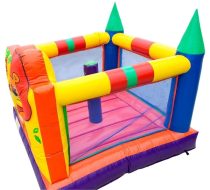 Pula Pula Castelo Com Leão E Macaco Sewed + Motor 680W Bivolt - Imagem 3