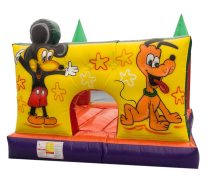 Pula Pula Castelo Com Pluto E Mickey + Motor 680W Bivolt