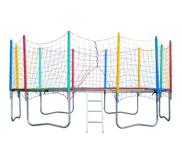 cama elastica 4.27m lona colorida 6 pes