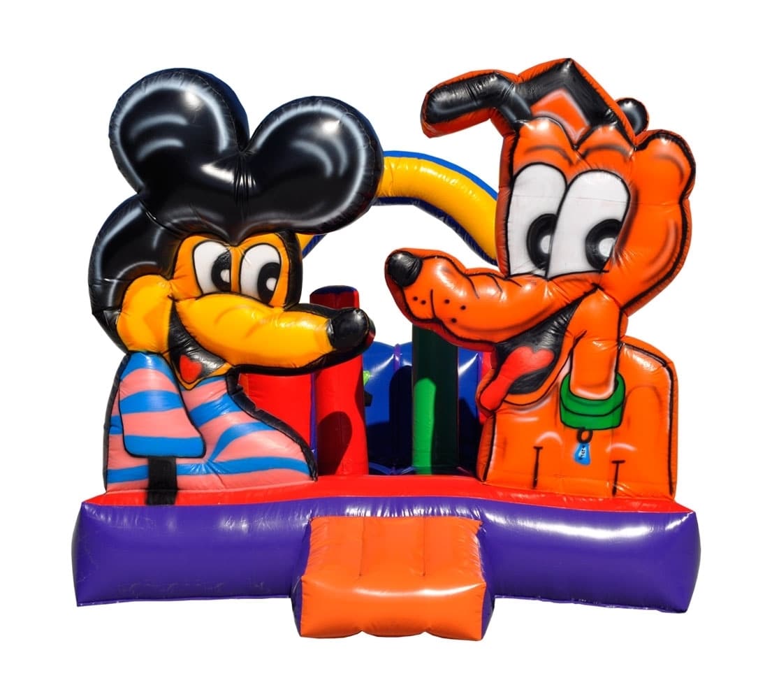 986406_pula-pula-castelo-com-toboga-sewed-mickey-e-pluto-acompanha-motor-680w-2340_z1_636969671842178699 Pula Pula Castelo Com Tobogã Sewed Mickey E Pluto + Motor 680W - Imagem 1