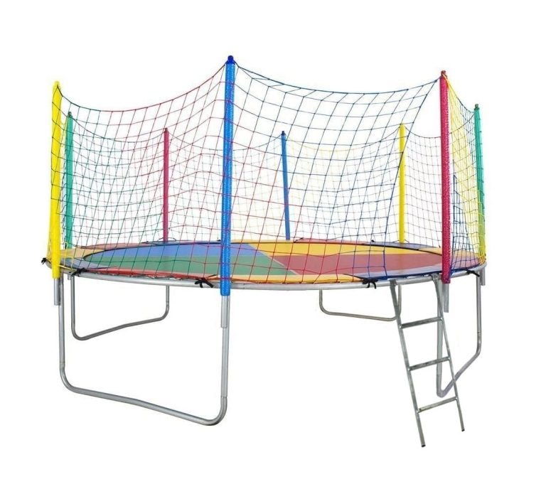 cama elástica 3.66m lona colorida 72 molas