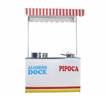 Barraca Dupla de Algodão Doce e Pipoca