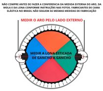Lona para Cama Elástica Colorida 4,27 para 88 Molas - Imagem 2