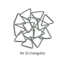 Kit Triângulo Para Lona De Cama Elástica 26Mm - 32 Unidades - Imagem 3