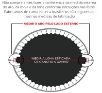Lona para Cama Elástica 4,27 para 72 Molas - Imagem 6