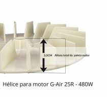 Helice Para Motor De Brinquedo Inflável G-Air 25R 480W - Imagem 4