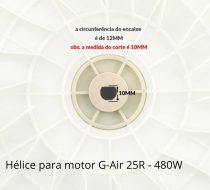 Helice Para Motor De Brinquedo Inflável G-Air 25R 480W - Imagem 6
